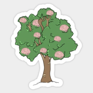 Brain Tree Sticker